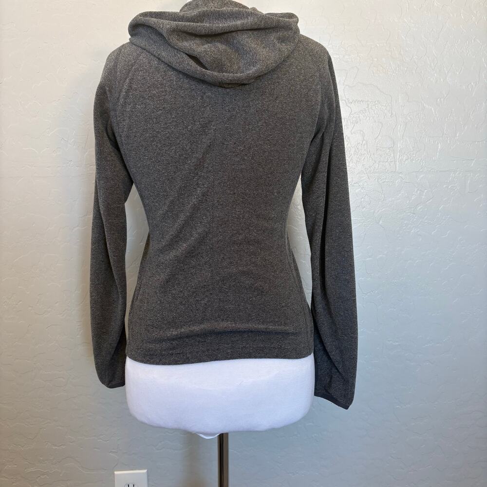 The North Face Women’s Polartec Classic Hooded Full Zip Jacket Gray Heather Sm - Picture 8 of 15
